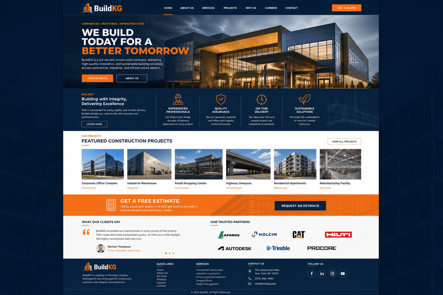BuildKG — Продающий сайт с портфолио объектов и заявкой